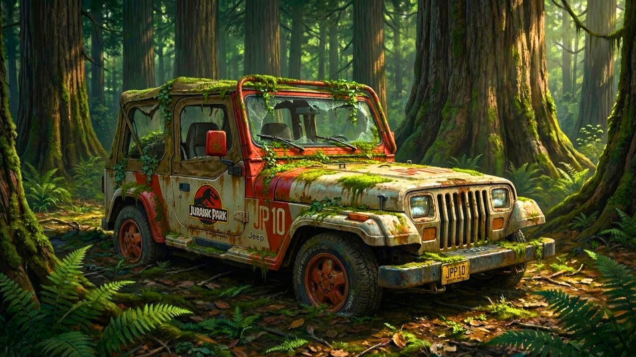 ASMR Car Restoration |Jeep Wrangler YJ 1992 from Jurassic Park complete rebuild from abandonment