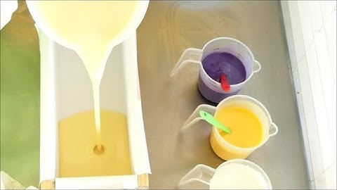 Making and Cutting Lemony Lavender Cold Process Soap