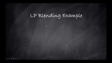 Blending example