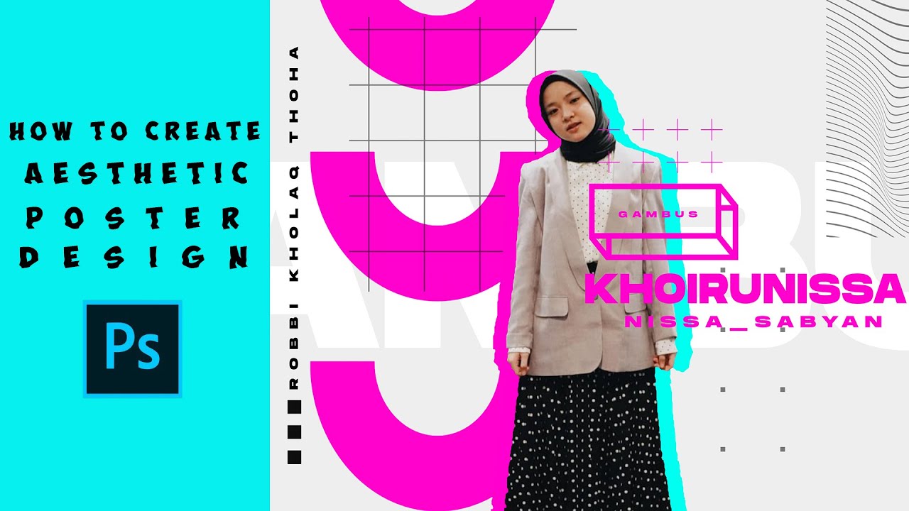  Cara  Membuat  Desain  Poster  Aesthetic di  Photoshop  YouTube