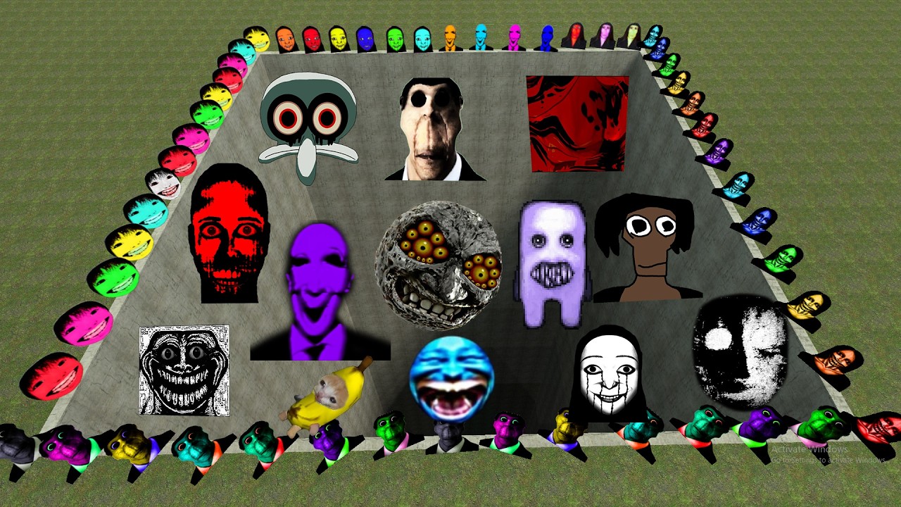 Obunga Nextbots, Juandale, Selene and Nico Nextbots in the Deep | Garry's Mod