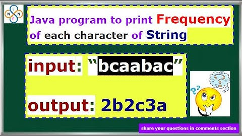 4.3. Java Frequency Of Each Character - 1