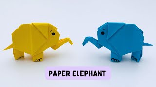 How To Make Easy Origami Paper Elephant  For Kids / Craft Ideas / Paper Craft Easy / KIDS crafts
