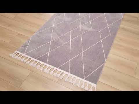 Eco Carpet Urban Series Scandinavian Patterned Gray Carpet inceleme videosu kapak görseli