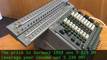TOP model of MADAS mechanical calculators - ATG 20