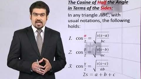 Math - Fsc Part 1 Chapter 12 The Cosine Half Angle Formula- Math