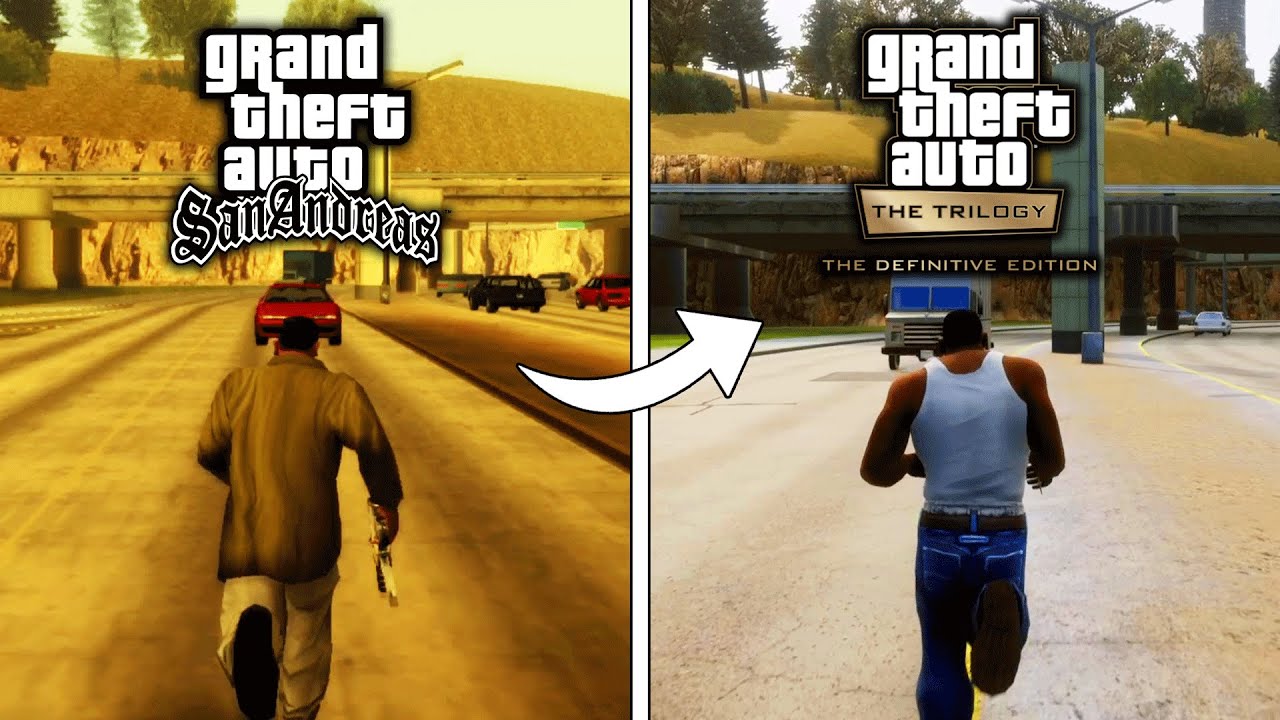 Grand Theft Auto: San Andreas – The Definitive Edition: vídeo de  comparación 