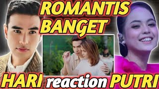 ROMANTIS BANGET || PUTRI ISNARI DAN HARI MENGCOVER LAGU SEMPURNAKAN CINTA || REACTION