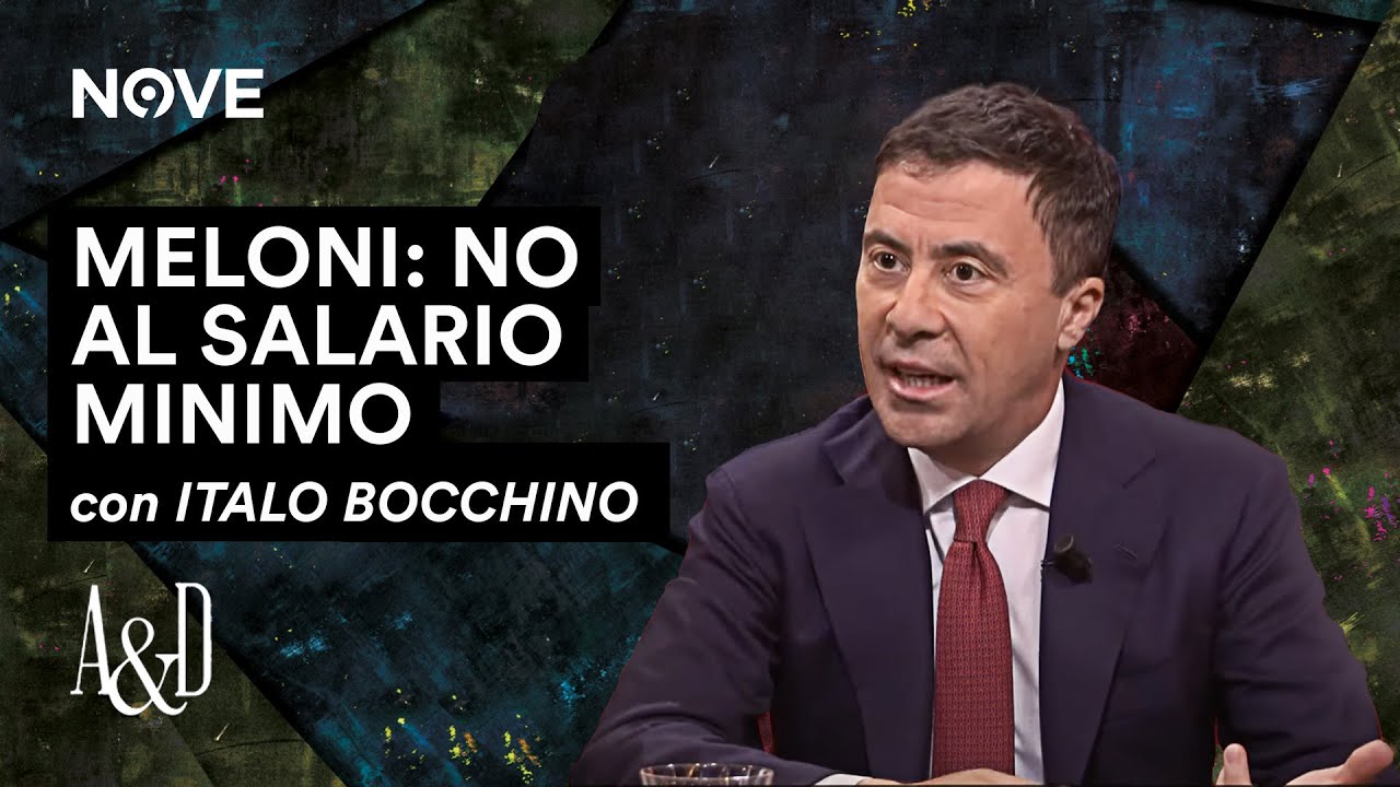 Meloni, no al salario minimo con Italo Bocchino | Accordi E Disaccordi