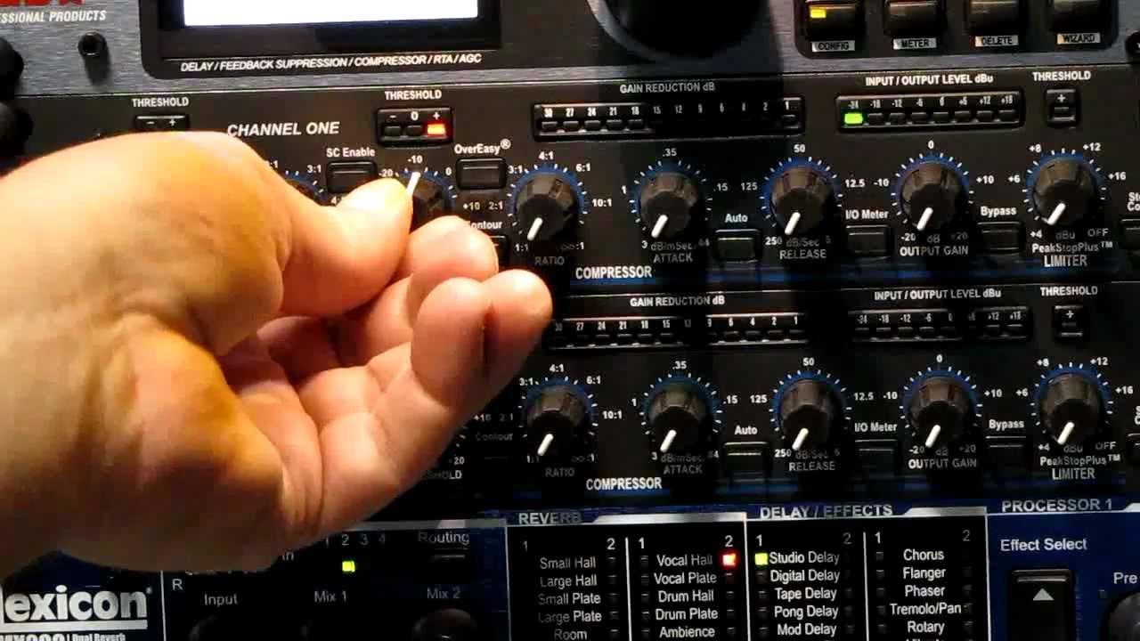 beheerder Occlusie speler How to use a basic compressor for vocals, drums, bass (dbx 1066) - Stage  Left Audio - YouTube