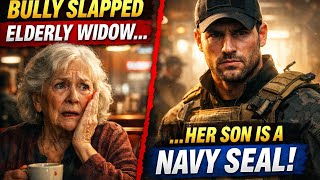 Bully Slapped a 78-Year-Old Widow — Seconds Later, Her Navy SEAL Son Arrives!