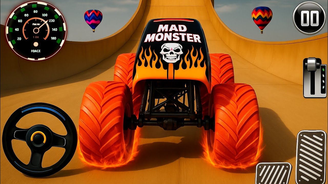 Monster Truck Mega Ramp Impossible Driver - Monster Truck Mega Ramp Racing - Android Gameplay 