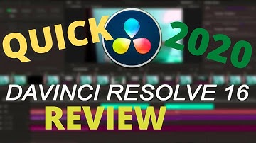 DAVINCI RESOLVE 16 QUICK REVIEW - 2020