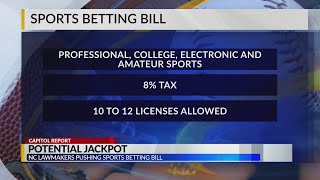 NC lawmakers make push to legalize sports gambling to generate funding for schools