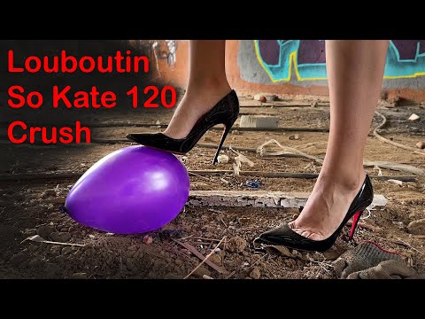 Authentic Louboutin So Kate 120 Balloons Crush, High Heels Crush, Walking in Louboutin (# 1304)