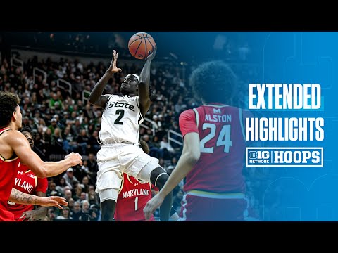 Maryland at Michigan State | EXTENDED HIGHLIGHTS | Big Ten Basketball | 01/24/2026
