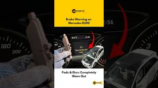 Brake Warning in Mercedes B200  Pads Worn Out &amp; Discs Damaged | Brembo Brake Upgrade | MotoFyx