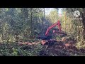 excavator Hitachi zaxis 5G pulling logs#excavator #bulldozer #loggingtruck