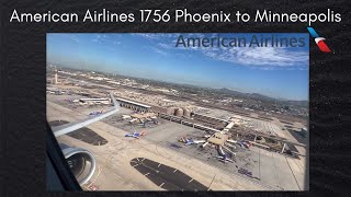 American Airlines Airbus A321 Take-Off and Landing: AA1756 Phoenix to Minneapolis