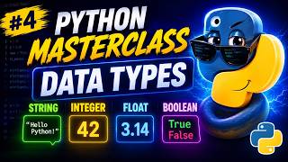 Python Masterclass #4 – Data Types uitgelegd! (Strings, Integers, Floats & Booleans)