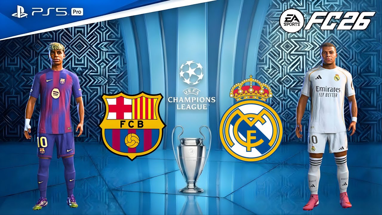 ФК 26 - Реал Мадрид против ФК Барса | Финал ЛЧ 2027 | Эпичная схватка Гонсало Гарсия против Жоана...