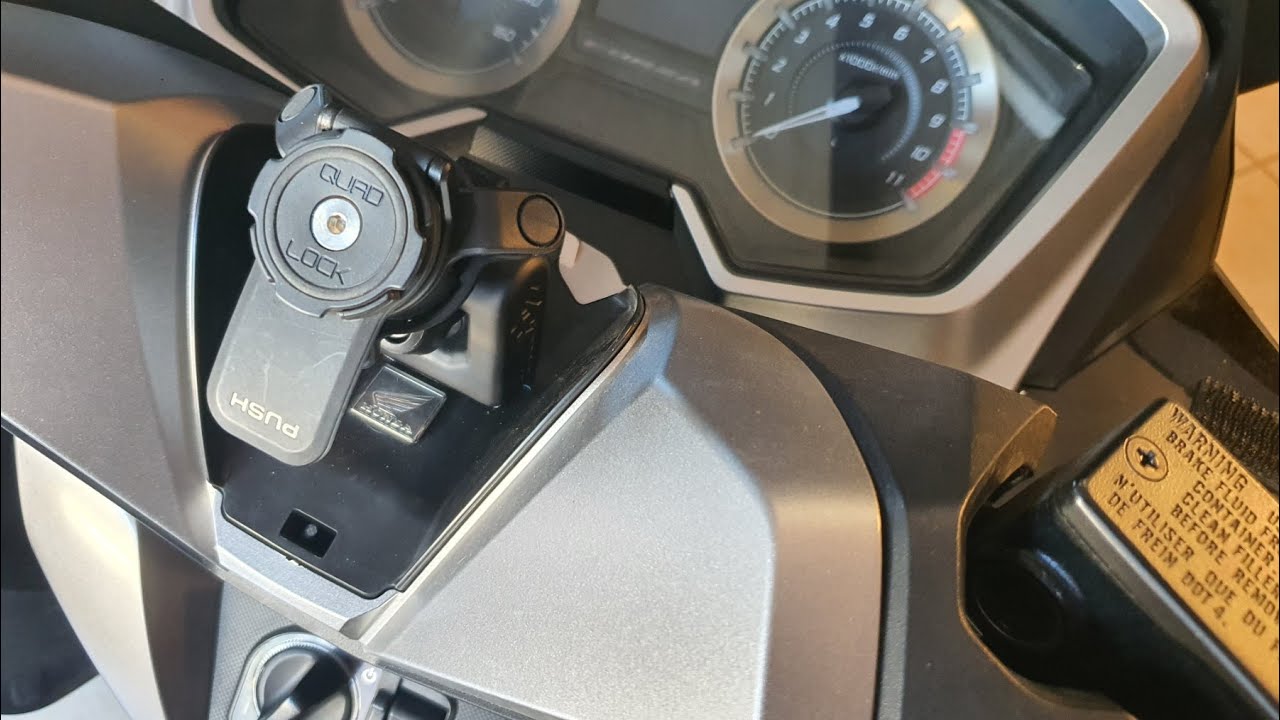 HONDA FORZA 350 & 300 KONG mount for GPS , Quad Lock , Sp Connect