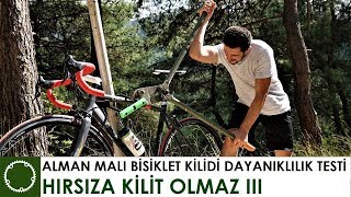 Alman Mali Bi̇si̇klet Ki̇li̇di̇ Dayaniklilik Testi̇ - Hirsiza Ki̇li̇t Olmaz 3