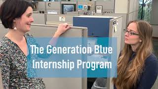You'd Look Great in Blue in Our Generation Blue Internship Program | College Interns Tune In