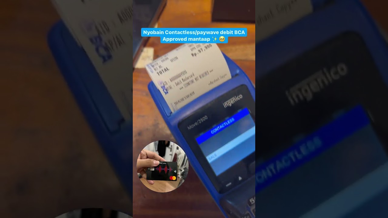 Nyobain contactless payment pakai kartu debit BCA