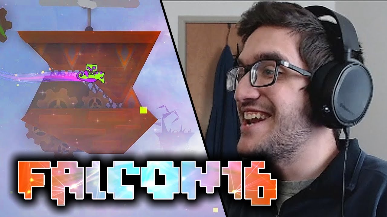 Falcon16 (Extreme Demon) от Lieb и других | Лучшие моменты трансляции | Geometry Dash