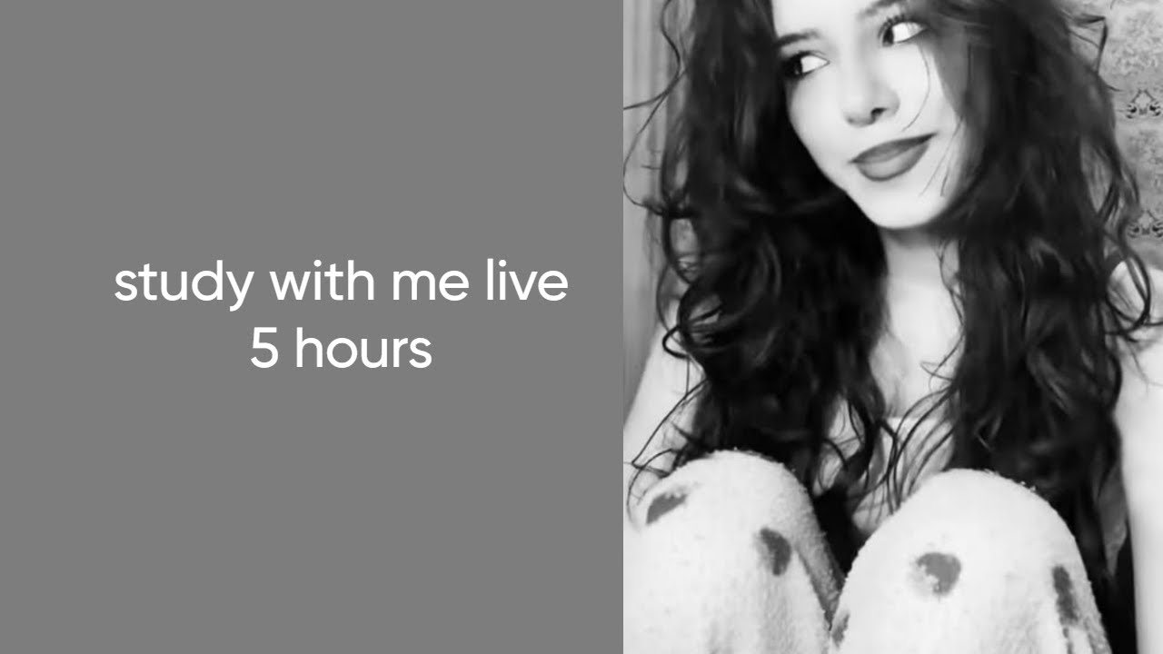 study with me  for 5 hour, live, ambient sound. chat during break