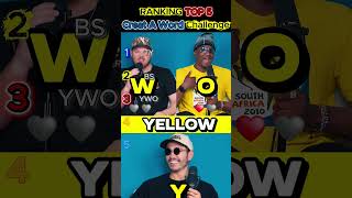 Ranking TOP5 Funniest Create a Word CHALLENG #Challenge #Funny #Competition #Extreme