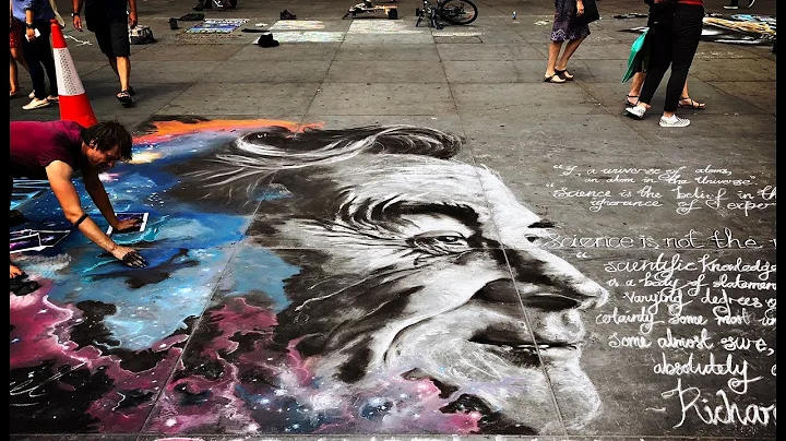 Mr. Feynman Street Art by Daniel K Swan