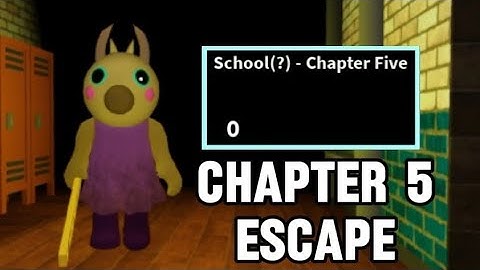 How to ESCAPE CHAPTER 5 - School in PIGGY TROI OLD SKINS! - Roblox