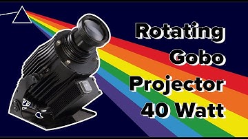 How to install a logo lens in a 40 Watt rotating gobo projector.