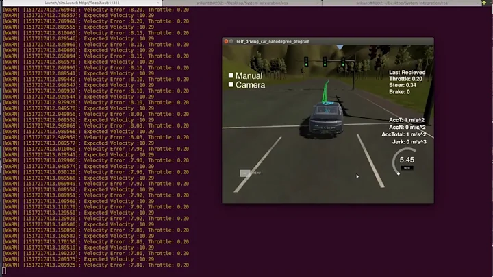 Self Driving Car simulation using ROS