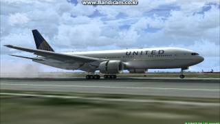 [FS2004] JFK 04R Soft Landing :: United B777-200ER screenshot 4