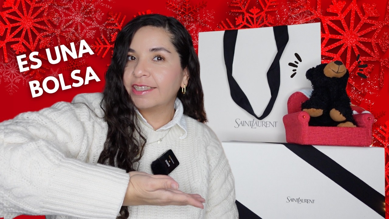¡Sorpresa Navideña! Unboxing de Mi Bolsa de Lujo YSL Más Adorable 🎄👜