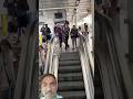 First Time Using Escalator 😂 Unexpected Reaction #shorts #ytshorts