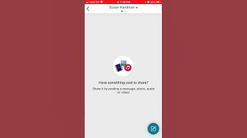 How to Post to a contact on MeWe app?