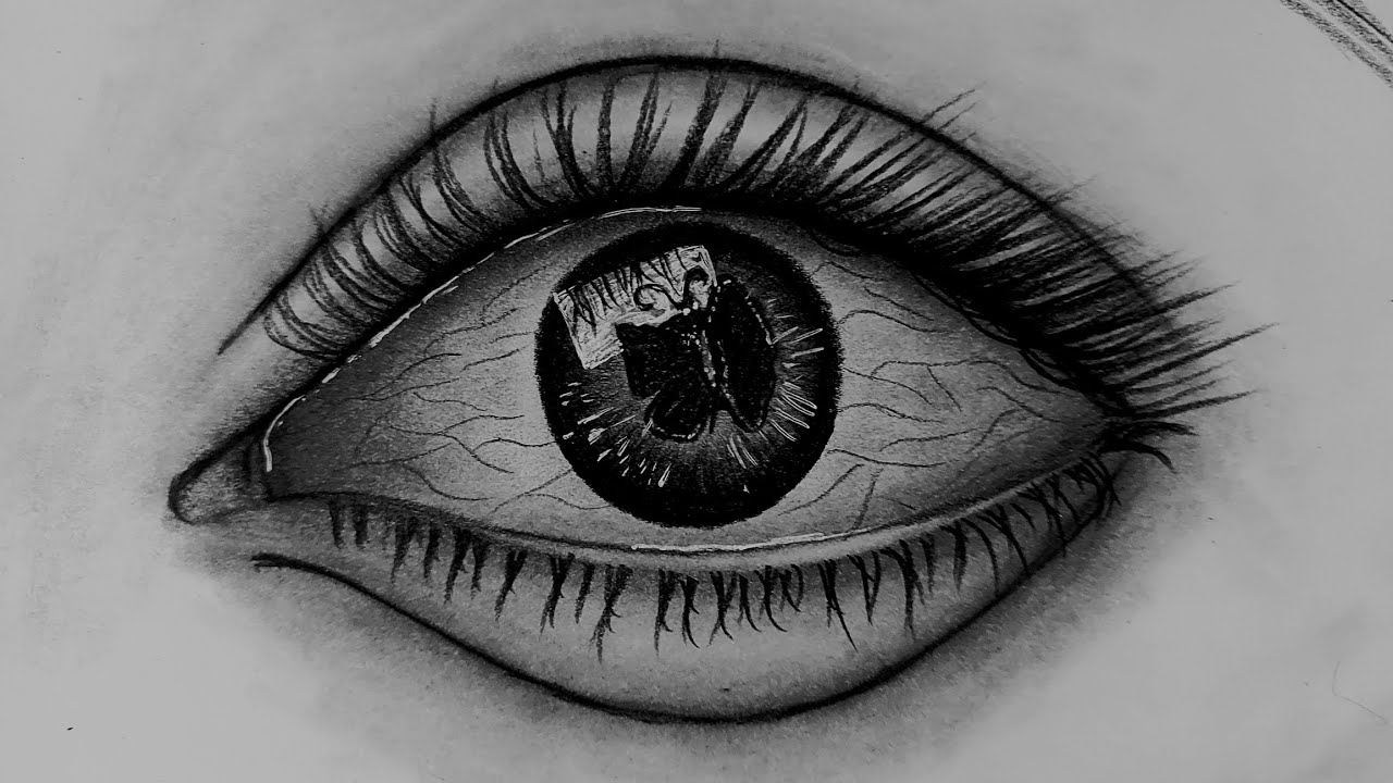 Eye drawing Tutorial // How to draw eye, // Step by step Eye Drawing