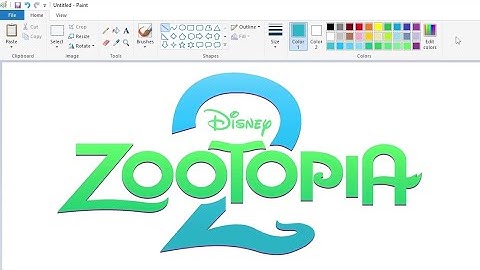 Hoe teken je het Zootopia 2-logo met MS Paint? | Tekenen op je computer