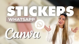 😍 How to make STICKERS for WHATSAPP with CANVA screenshot 1