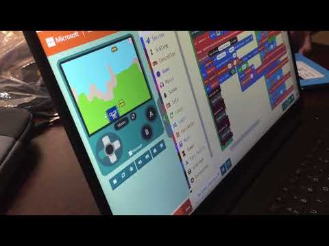 Elsie Explains her MakeCode Arcade Game