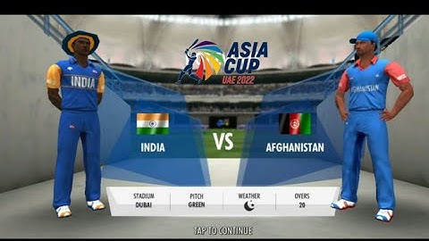 (WCC3 1.4.6 gameplay) Asia Cup 2022 Super 4 India vs Afghanistan full match.