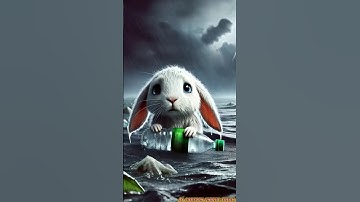 A very beautiful story of Rabbit 🐇 and tortoise 🐢 #shorts #rabbitrescue #ai #ytshorts