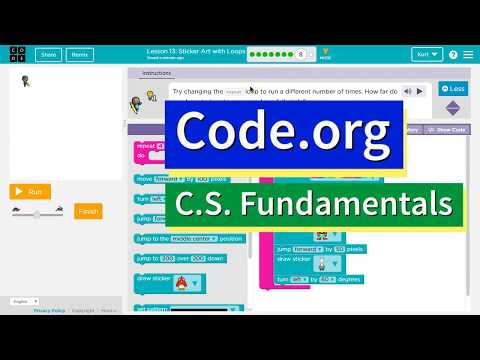 Code.org Express Lesson 11.8 Mini-Project: Sticker Art | Answers Explained | Course C Lesson 10.8