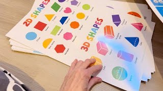 Laminated Educational Posters Homeschool Learning Preschool