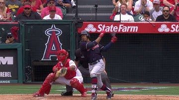 CLE@LAA: Lindor extends lead with a two-run single