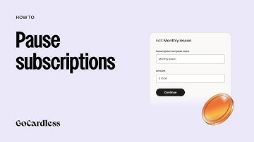 How to pause subscriptions with GoCardless (ANZ)